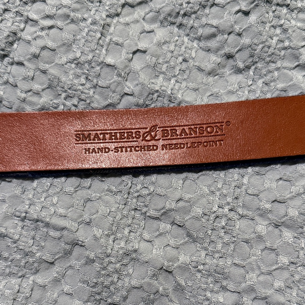 Evan Williams Brown and Blue Men's Belt - Picture 2 of 6